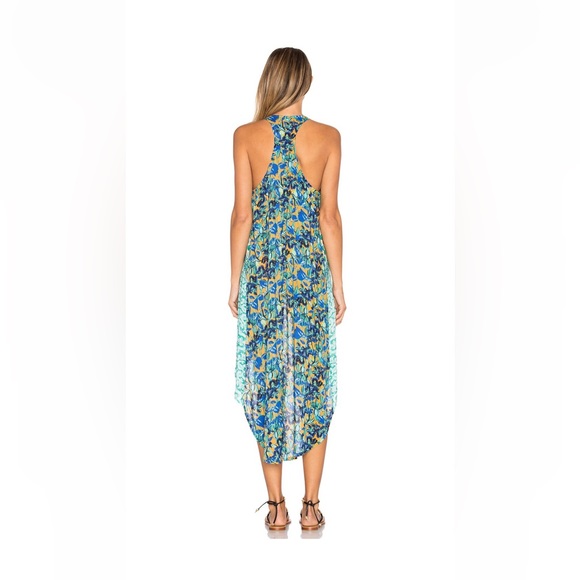 Maaji botanical print hi-low size S cover up - Picture 3 of 5